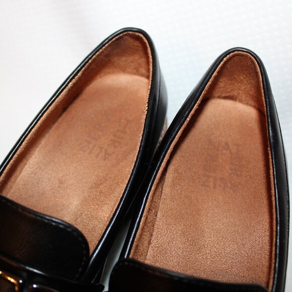Naturalizer Cabana Lug Sole Slip on Black Loafer Women's Size 6M - Picture 12 of 14